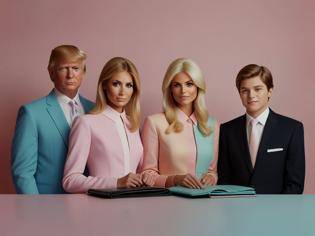 Trump clan kisses and makes up with wallet crew after public spat
